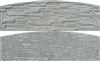 Betónová doska rádius 200x50(61)x4,5cm so vzorom štiepaného kameňa/skladaného kameňa obojpohľadná
