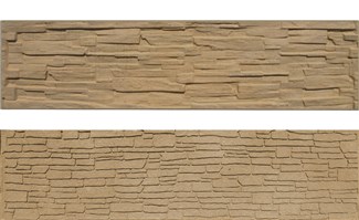 Betónová doska rovná 200x50x4,5cm so vzorom štiepaného kameňa/skladaného kameňa obojpohľadná