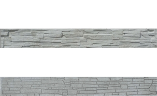 Betónová doska soklová 200x25x4,5cm so vzorom štiepaného kameňa/skladaného kameňa obojpohľadná