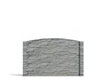 Betónové ploty vzorované šedá rádius