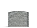 Betónové ploty vzorované šedá rádius