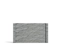 Betónové ploty vzorované šedá rovná