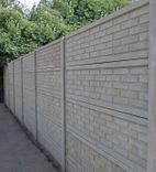 Betónové ploty tehla ostrá šedá 