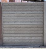 Betónové ploty tehla ostrá šedá vo vzorke